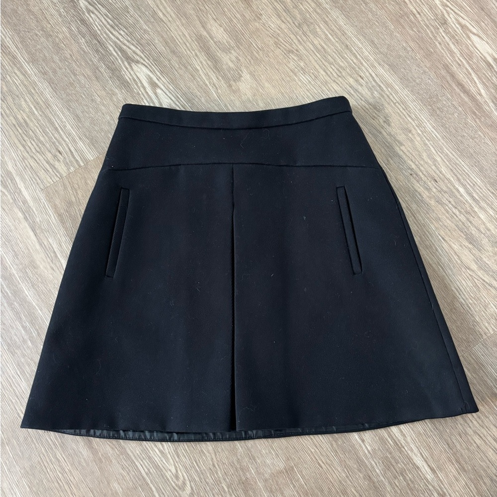 J. Crew Black A-Line Skirt